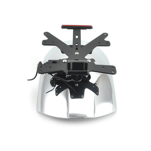 BMW R NineT Kotflügel hinten plus Kennzeichenhalterung chrome