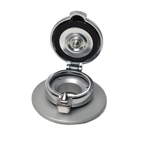 BMW R NineT Monza Cap Chrome en Silber