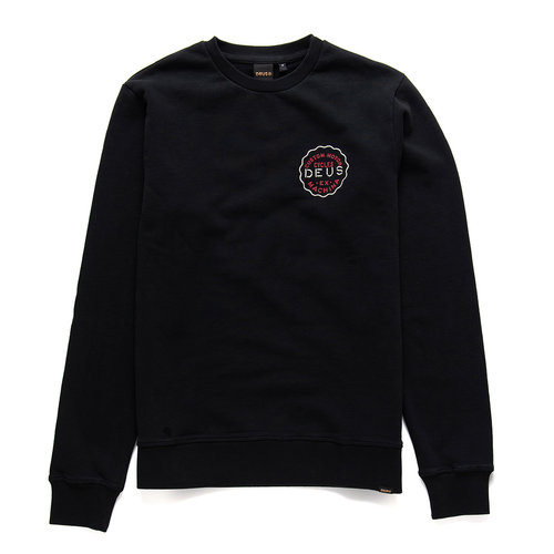 DEUS Venice Adress Crew Sweater Black