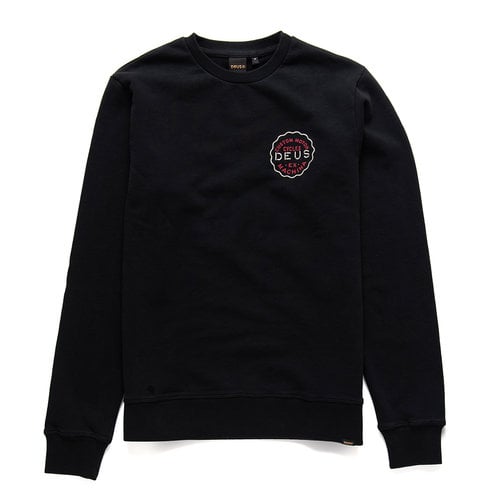 DEUS Venice Adress Crew Sweater Noir