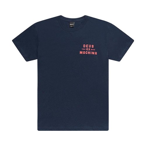 DEUS Mechano Tee Shirt Navy Blau