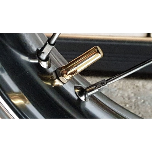 Motone Ballista hot forged brass vintage Michelin style valve caps