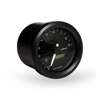 48 mm Velona Contagiri Nero con retroilluminazione bianca, scala 9.000 RPM e profondità di montaggio di 40 mm