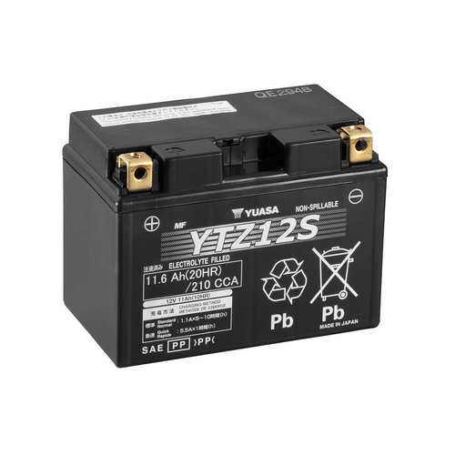 Yuasa YTZ12S Maintenance Free Battery