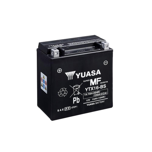 Yuasa YTX16-BS Onderhoudsvrije Accu