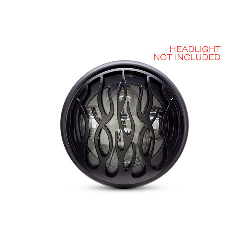 Flames Design Headlight Grid 7 "