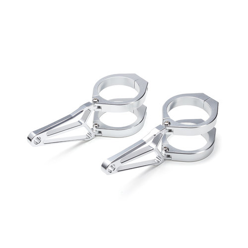 Luxuriöse Scheinwerfer Brackets "Razor" - Chrome