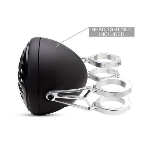 Supports de phare avant de luxe "Razor" - Chrome