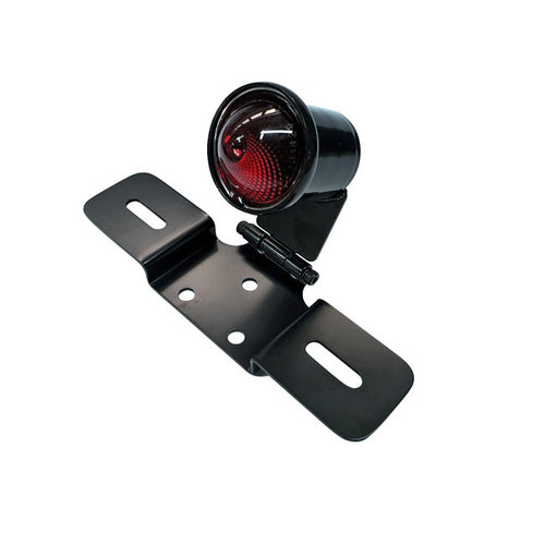 Emgo Oldskool LED Atomic Piloto Trasero con lente homologada ECE en cromo o negro