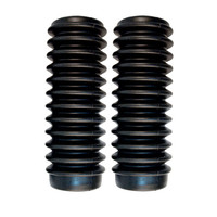 Jeu de Soufflets de Fourche 180x50x60mm Noir Caoutchouc pour Honda CB750 (1969-1976), CB550 (1974-1976), CB5004 (1971-1973), CB/CL450 (1970-1974), CL350 (1970-1973)