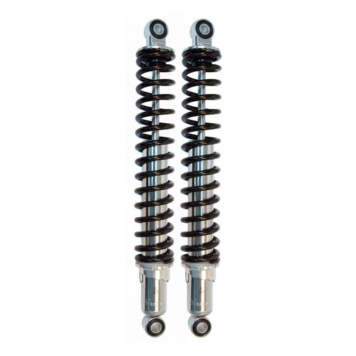 Emgo 395mm MX Style Ammortizzatori Posteriori Occhiello/Occhiello con Regolatore di Precarico a 5 Posizioni per Honda XL125 1979-1984 e XL185SS 1979-1983
