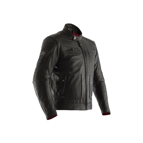 RST Schwarze Roadster II Leder Motorradjacke Herren