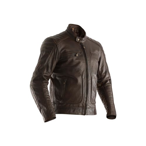 RST Brown Roadster II Leather Motorcycle Jacket Men