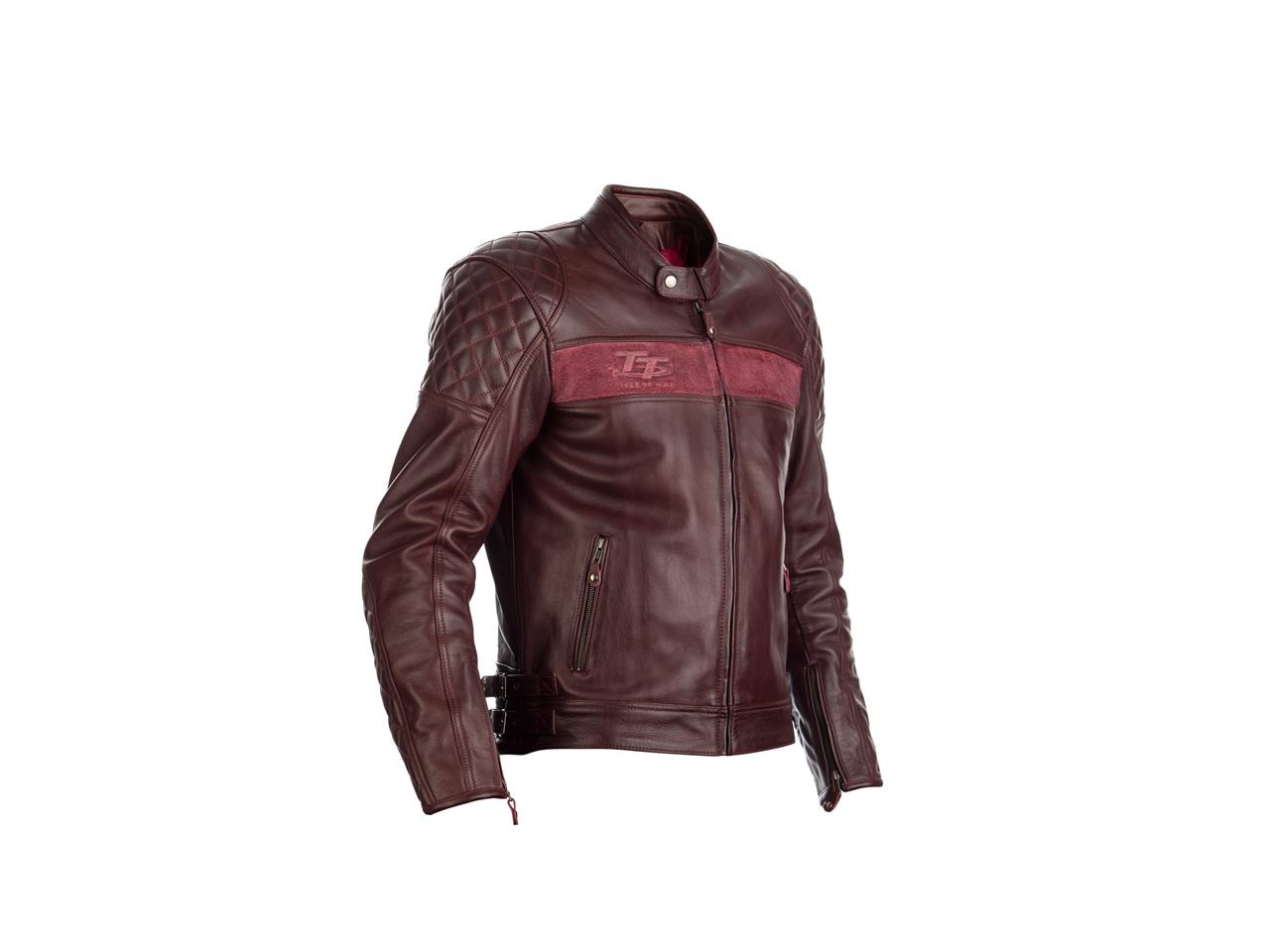 Red Brandish Leather Motorcycle Jacket Men Caferacerwebshop Com