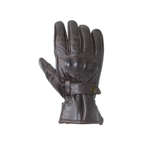 RST Gants de moto en cuir marron foncé Roadster II