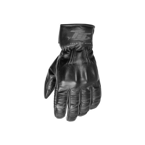 RST Black Hillberry Leather Motorcycle Gloves Men