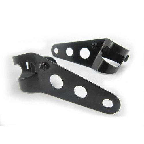 32-40 mm Headlight Brackets Universal - Black