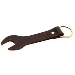 Spanner Key Ring Tobacco Brown