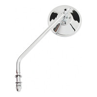 Miroir rond de 4 pouces - long / court et noir / chrome