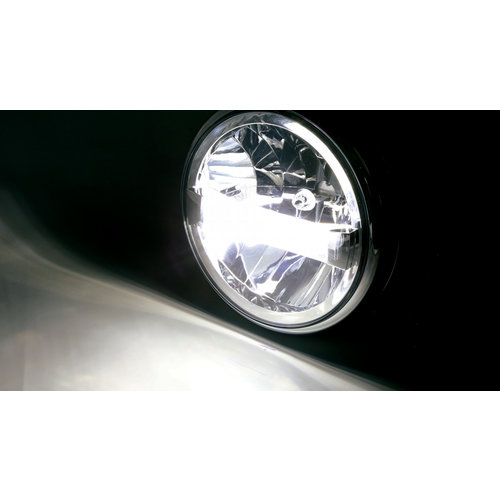 Universal 7-Inch Front Headlights Motorcycle Headlights LED with Mount 12v