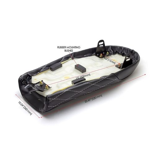 Brat Seat Diamond (zwart of bruin)