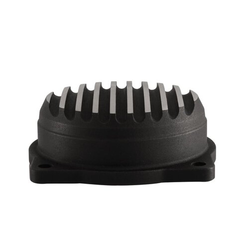Motone HD CV Finned Carb Top Lid - Finned- Contrast Cut - Black