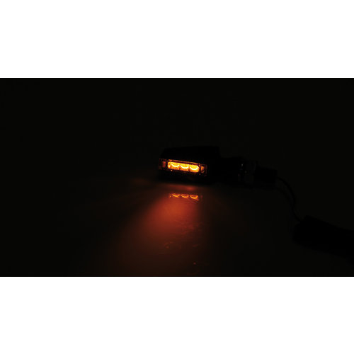 Highsider Indicatori di direzione a LED alle estremità del manubrio, vetri oscurati Flight