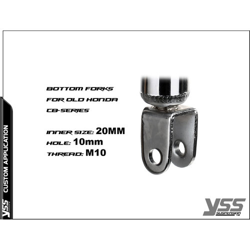 YSS RD222-P twinshock fur Honda CB (Bottom Clevis)