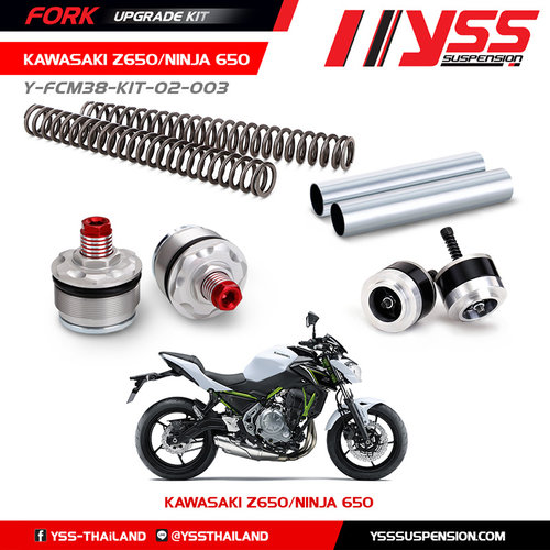 YSS Kit de mise à niveau de fourche Kawasaki Ninja 650 17 <; Z650 17 <