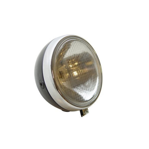 Koplamp Zundapp Rond 17cm Zwart/Chroom