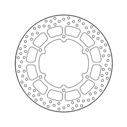 Rear Brake Disc Halo Yamaha SCR 950 17-Current; XV 950 14