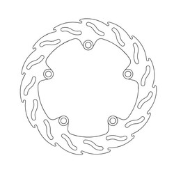 Rear Brake Disc Flame Yamaha MT, Tracer, XSR, XTZ 14-current