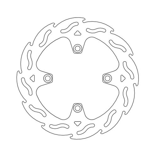 Moto Master Rear Brake Disc Flame Triumph Bonneville, Scrambler, Thruxton, Triple, Sprint, Sport 05-current