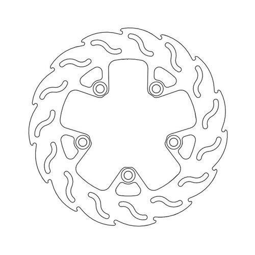 Moto Master Rear Brake Disc Flame Kawasaki ZRX 1100/1200 97-07; ZZR 1200 02-05