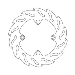 Rear Brake Disc Flame Honda CB, XLV, XRV 88-12