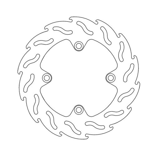 Moto Master Rear Brake Disc Flame Honda CB, XLV, XRV 88-12