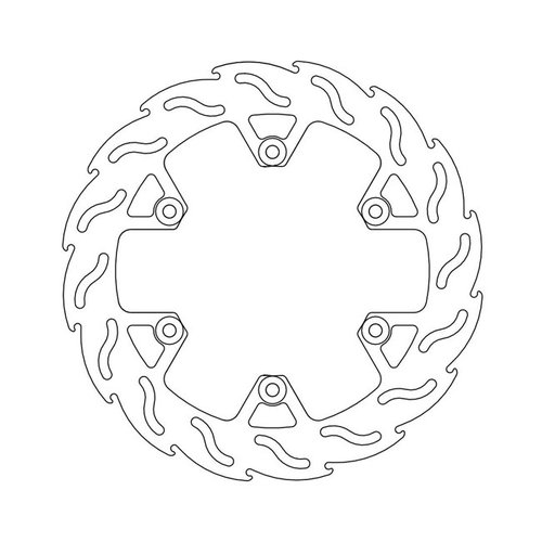 Moto Master Front/Rear Brake Disc Flame Yamaha RD, XJ(R), XV, FZ(X/R/S), TDM,  BT 83-16