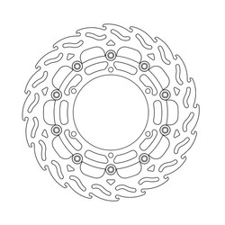 Front Brake Disc Flame Floating Yamaha MT-01 07-11