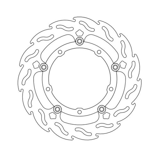 Moto Master Front Brake Disc Flame Floating Yamaha MT-07 (Tracer), XS(R/Z) 14-current