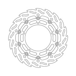 Front Brake Disc Flame Floating Yamaha FZ6(R), XJ6, YZF, MT, Niken, Tracer, XSR, XV 03-current