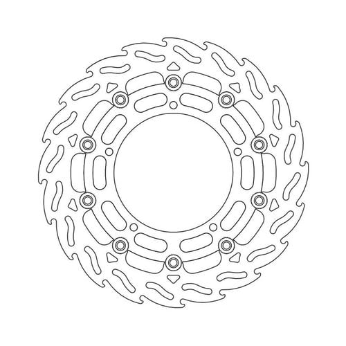 Moto Master Vordere Bremsscheibe Flame Floating Yamaha FZ6 (R), XJ6, YZF, MT, Niken, Tracer, XSR, XV 03-Strom