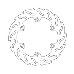 Voorremschijf Flame Honda XLV 600 Transalp 87-96