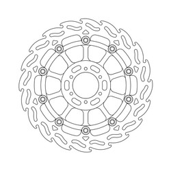 Front brake Disc Flame Floating Honda CB 600 Hornet 10-13
