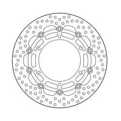 Disque de frein avant Halo flottant Yamaha XJ / YZF / XT / TDM / SCR / XV / FZS / BT / XVS / FJR / XJR / XVZ 93-current