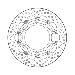 Disque de frein avant Halo flottant Yamaha MT-01 07-11
