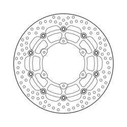 Disque de frein avant Halo Floating KTM SMC R 690 14-current