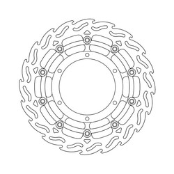 Front Brake Disc Flame Floating Yamaha XT 660 X 04-current