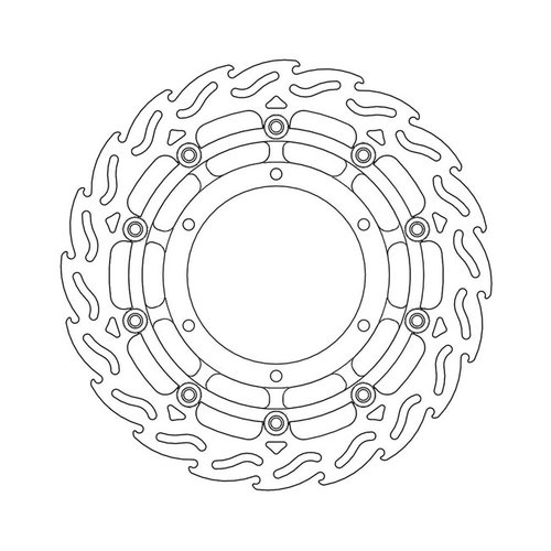 Moto Master Front Brake Disc Flame Floating Yamaha XT 660 X 04-current