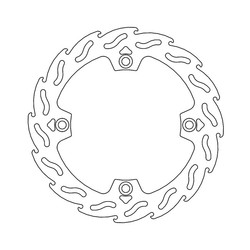 Disque de frein avant Flame Honda XLV / NX 88-12