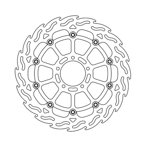 Moto Master Front Brake Disc Flame Floating Ducati Scrambler 800 15-current